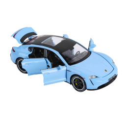 Die Cast Pull Back 1:32 Porsche Taycan - Blue